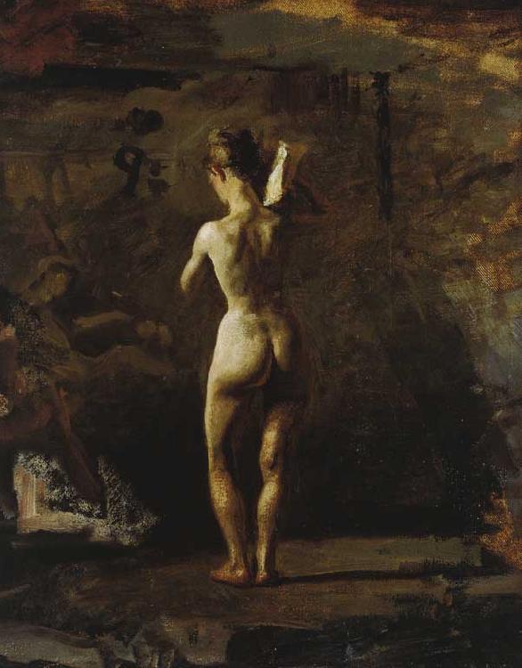  Study for William Rush Carving His Allegorical Figure of the Schuylkill River